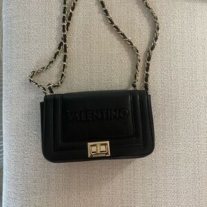 Valentino Black Chain Shoulder Bag